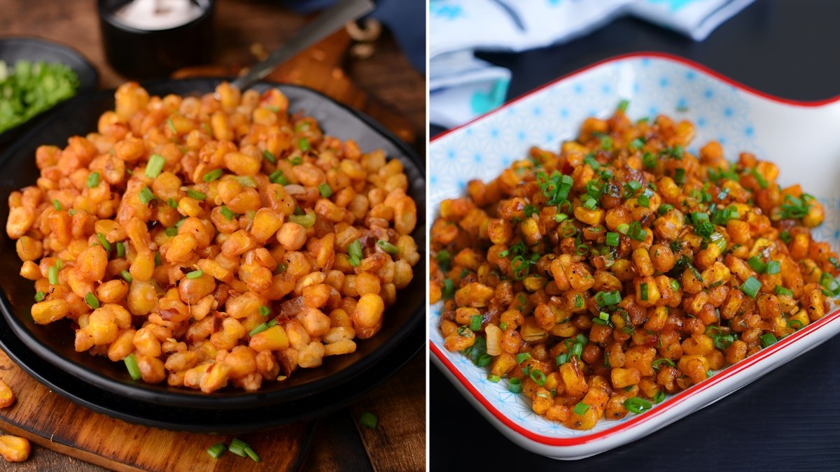 Crispy Rice Paper Corn Chaat Recipe Easy Street Style Snack at Home